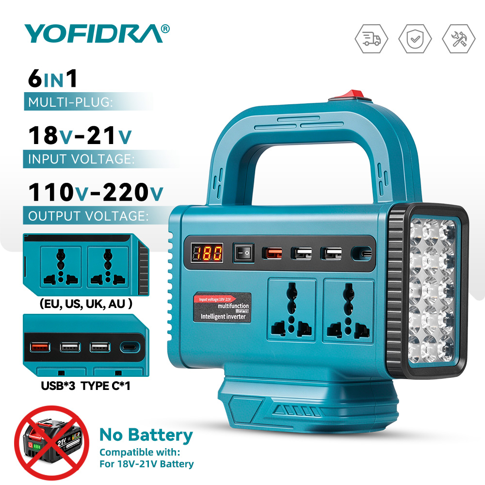 Ac Outdoor Power - محول طاقة محمول YOFIDRA 220 فولت،