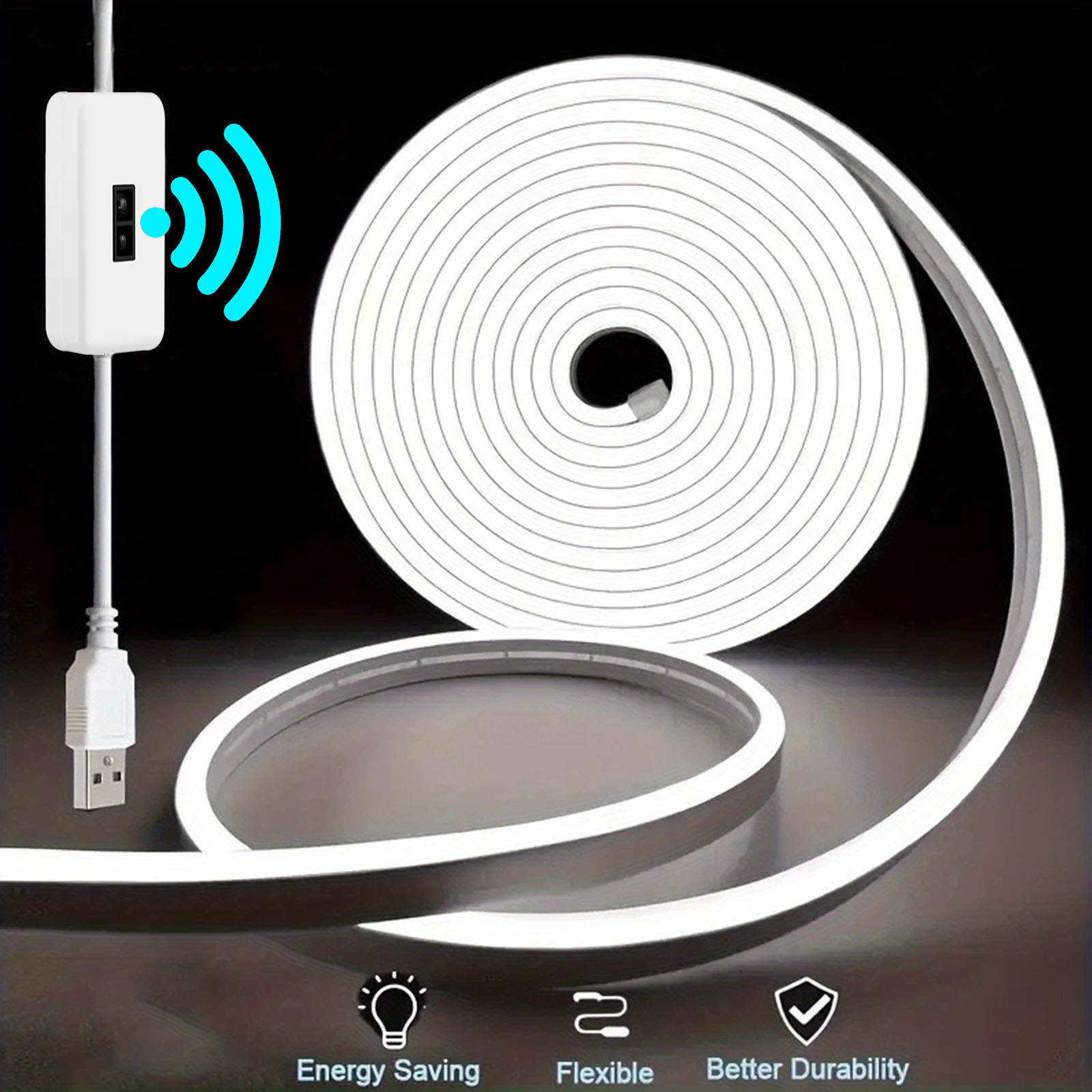 محس حركة النيون مصباح ليد قطاع - مراجعة Outdoor Power Strip Weatherproof وسعره