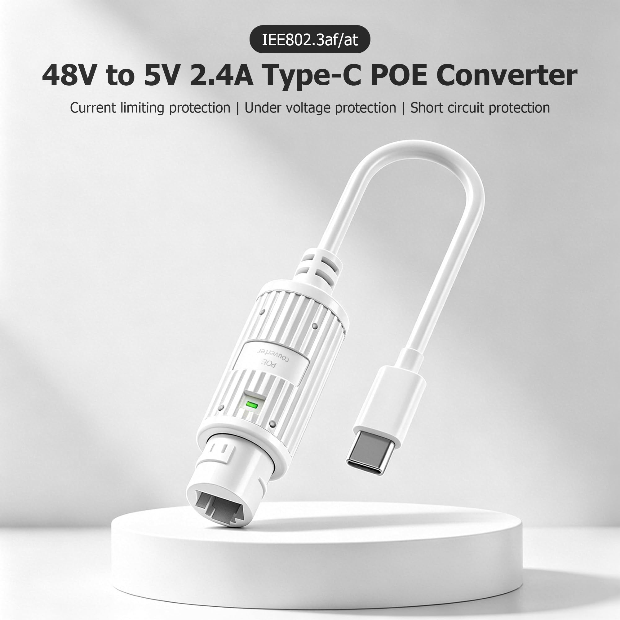 محول طاقة POE إلى USB-C مقاوم  - مراجعة Outdoor Power Adapter Usb C وسعره